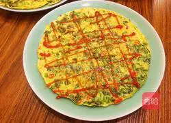 Illustration of how to make watercress pancakes 8