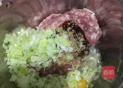 Illustration of making kidney bean meat buns 2