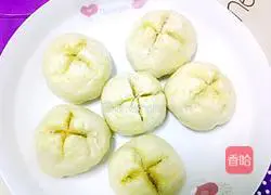 Illustration of how to make sweet potato steamed buns 21