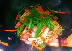 Illustration of Homemade Fried Noodles 8