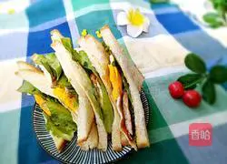 Illustration of how to make sandwich burgers 1