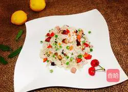 Illustration of how to make bacon fried rice 9