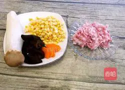 Illustration of how to make corn and pork dumplings 2