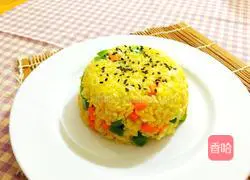 Illustration of how to make gold-wrapped and silver-fried rice 17