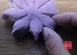 Illustration of how to make chrysanthemum colored steamed buns 7