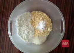 Illustration of how to make cornmeal cake 1