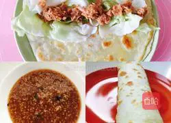 Illustration of how to make egg-filled pancakes 8