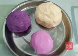 Illustration of how to make sweet wine colored glutinous rice balls 8