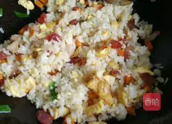 Assorted fried rice (less and more ingredients version) recipe illustration 9