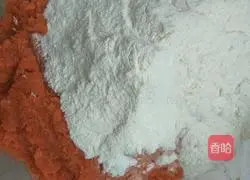 Illustration of making glutinous rice and sesame cakes 2