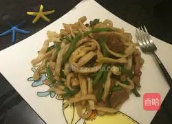 Illustration of how to make steamed beans and noodles 11