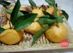 Illustration of how to make orange steamed buns 7