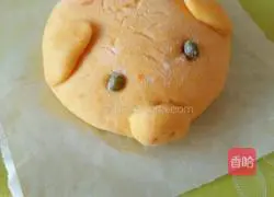 Illustration of how to make pumpkin pattern steamed buns 3