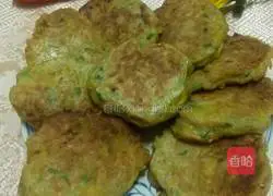 Illustration of how to make chives and pumpkin cakes 7