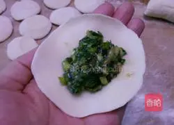 Illustration of how to make dumplings stuffed with meat and three delicacies 16