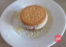 Illustration of how to make purple sweet potato sandwich biscuits 5