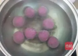 Illustration of how to make purple potato chocolate dumplings 10