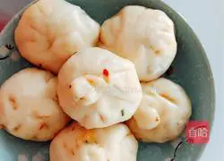 Illustration of how to make pork and cabbage buns 8