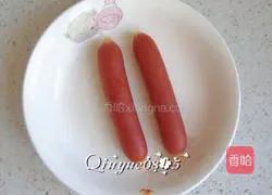 Grilled sausage and steamed buns Practice illustration 4