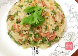 Illustration of how to make creative fried rice 8