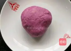 Purple sweet potato distiller's grains Illustration of making glutinous rice balls 5