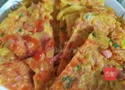 Illustration of how to make fruit and vegetable cake 6