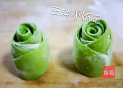 Illustration of how to make rose steamed buns 17