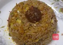 Illustration of how to make delicious beef meatballs and egg fried rice 7