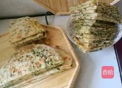 Illustration of how to make scallion pancakes 7