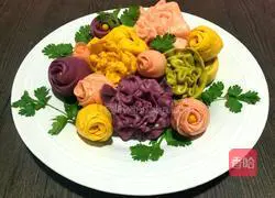 Immortal maternal love ~ illustrations of how to make colorful steamed buns 11