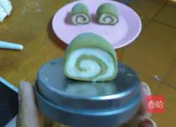 Illustration of how to make matcha two-color steamed buns 10