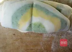 ❤Xiao Rui Illustration of how to make vegetable rose steamed buns and flowering steamed buns 9