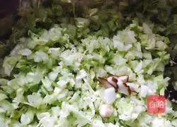 Illustration of how to make cabbage, mushroom, fungus, egg and vegetarian dumplings 1