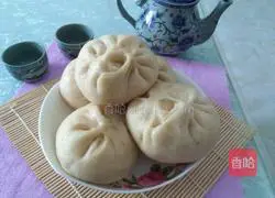 Illustration of how to make seaweed and pork stuffed buns 8