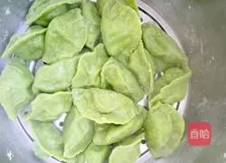 Illustration of how to make green dumplings 6