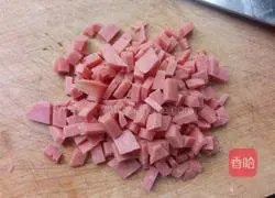 Ham Illustration of how to make sausage fried rice 1
