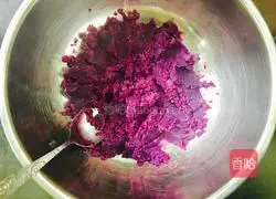 Illustration of how to make purple sweet potato and black sesame glutinous rice balls 4