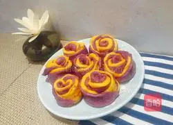Illustration of how to make rose steamed buns 14