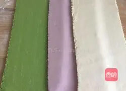 Illustration of how to make striped lace dumplings 8