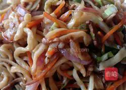 Illustration of homemade fried noodles 4