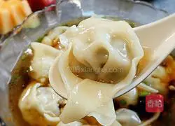 Cat Ear Wonton ~ Celery and Fresh Meat Stuffing Recipe Illustration 6