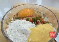 Illustration of how to make egg and vegetable burritos 2