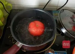 Baby food supplement sweet potato sesame cake and persimmon soup recipe illustration 2