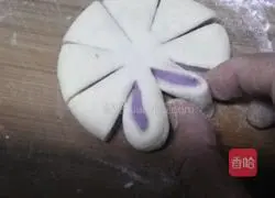 Illustration of how to make sunflower colorful steamed buns 7