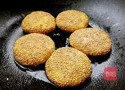 Pumpkin glutinous rice and sesame cake recipe 10