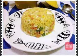 Golden Egg Fried Rice Recipe Illustration 9