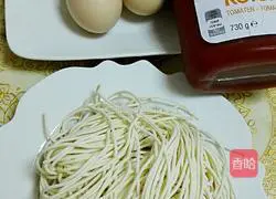 Illustration of how to make tomato noodles 1