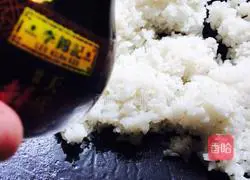 Black sesame paste Illustration of how to make oil fried rice 3