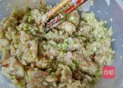 Illustration of how to make mushroom, pork and cabbage dumplings 7