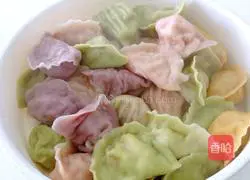 Illustration of how to make dreamy colorful dumplings 11